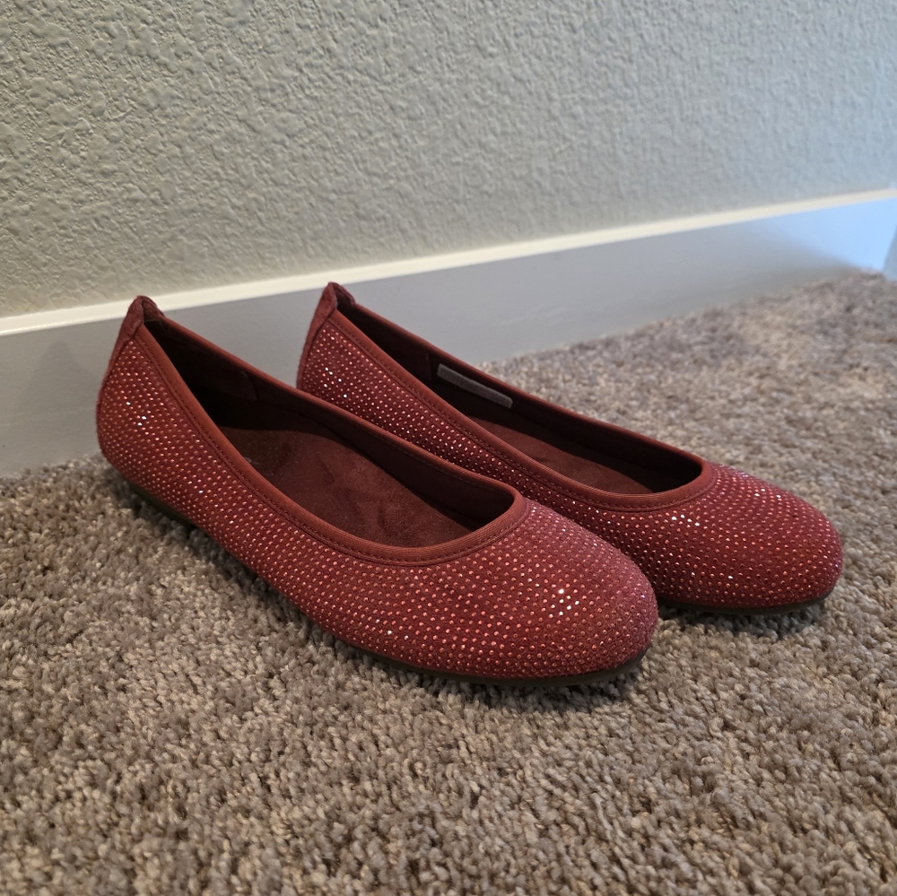 Vionic Women's Willow Ballet Flat Red - image 3